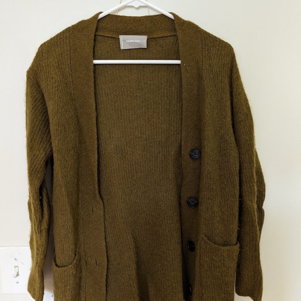 Everlane long alpaca cardigan